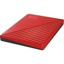 Western Digital My Passport USB 3.2 2.5'' 2 TB Taşınabilir Harddisk, Kırmızı