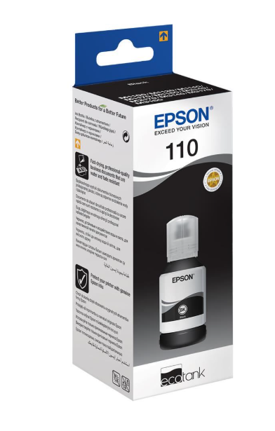 EPSON 110 MÜREKKEP SİYAH 120 ml