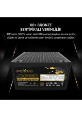 JAMES DONKEY JDP650 APFC 12CM 80+ BRONZE 650W Power Supply