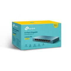 TP-Link LS108G 8 Port Litewave 10/100/1000 Gigabit Switch Yönetilemez,Çelik Kasa