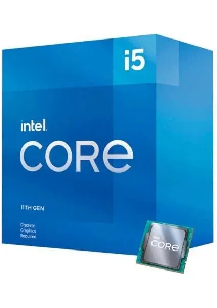 Intel Core i5-11400F 2.60GHz 6 Çekirdek 12MB Önbellek Soket 1200 İşlemci