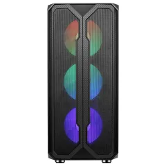 GamePower Aura 4*120mm Siyah Fan A-RGB Şerit Led 500W 80+ Bronz Power Supply Gaming Kasa