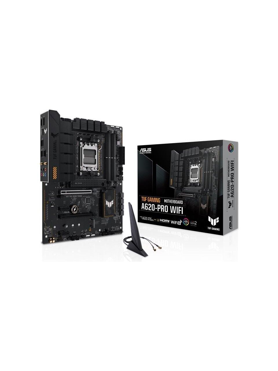 ASUS TUF GAMING A620-PRO WIFI DDR5 6400MHZ 1XHDMI 1XDP 2XM.2 USB 3.2 ATX AM5