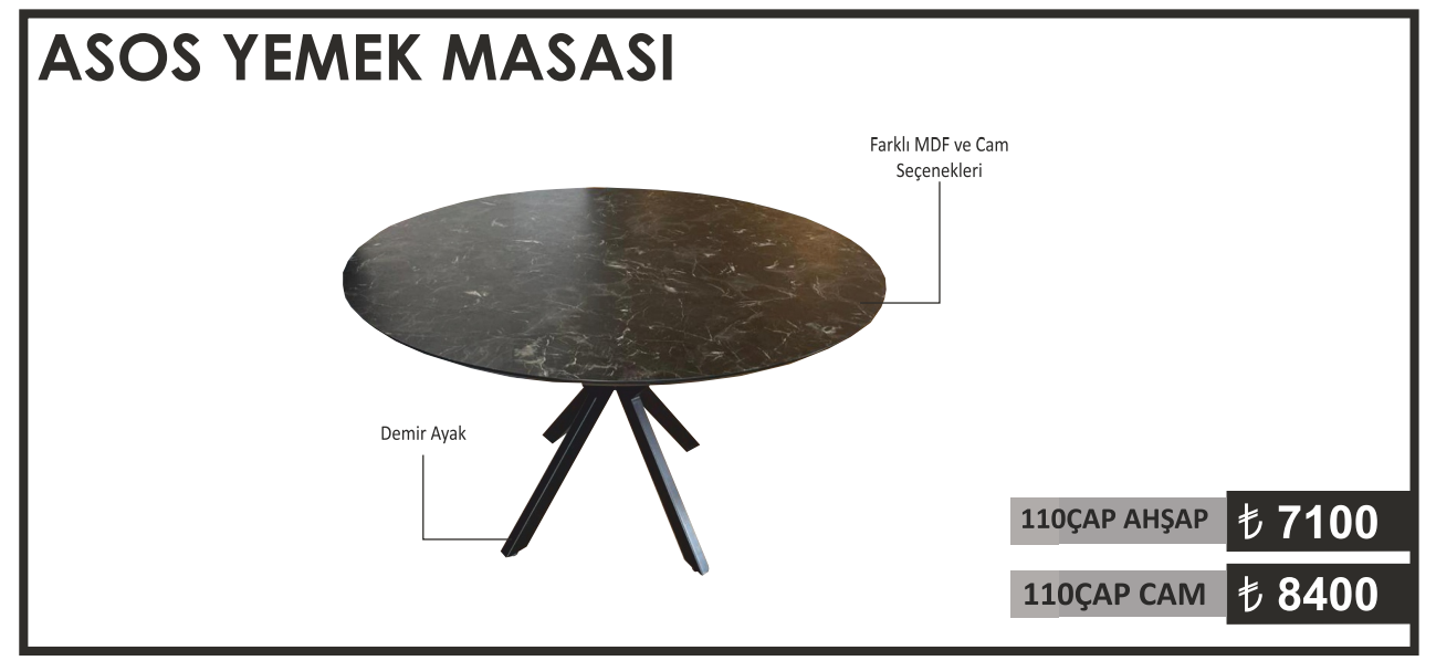 ASOS YEMEK MASASI