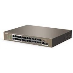 Tenda TEF1126P-24-250W 24 Port 10/100 Mbps PoE Yönetilemez Switch