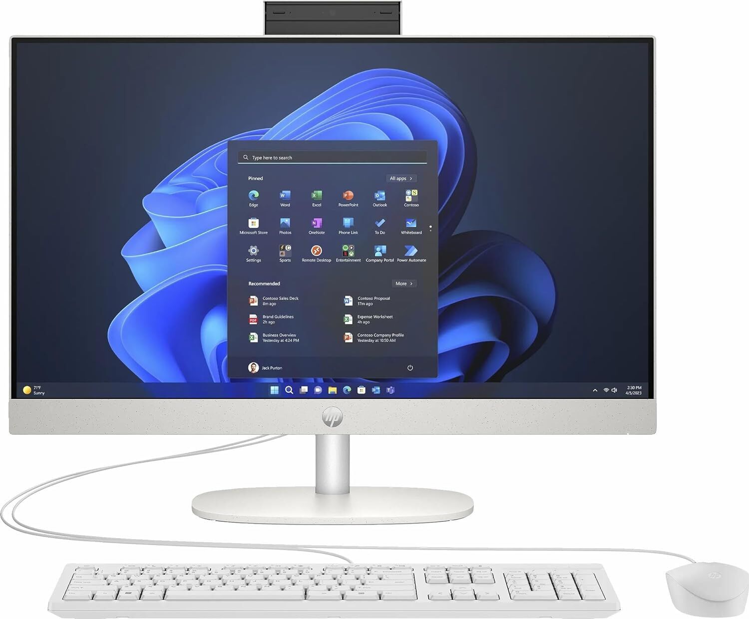 HP Proone 245 G10 Ryzen 5 7520U 16 GB 512 GB SSD Radeon 610M 23.8'' Full HD All in One PC
