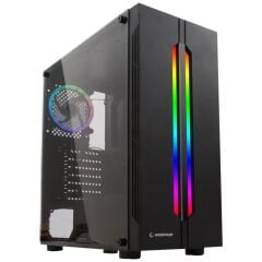 Rampage Spectra Temperli Cam Rainbow Fan Ledli Mid Tower Oyuncu Kasası