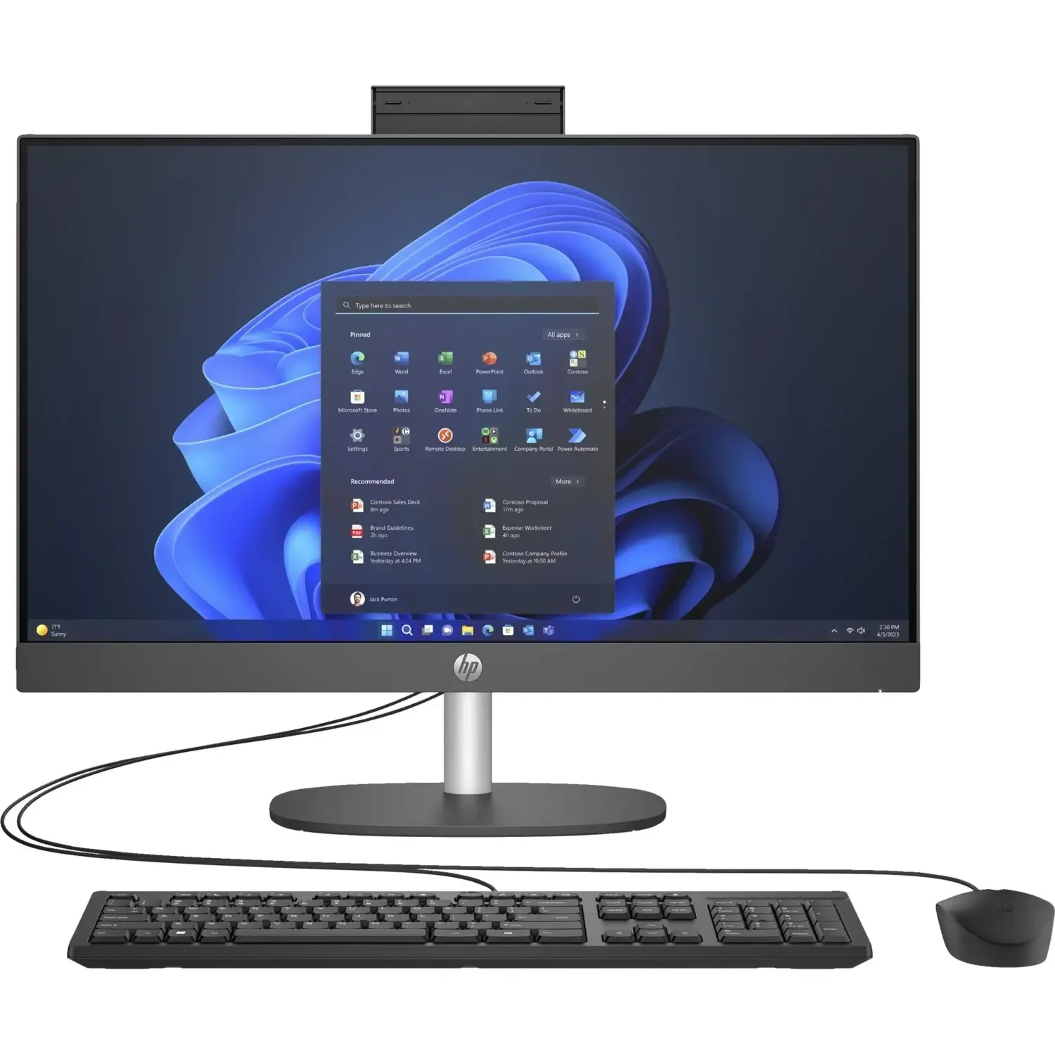 HP ProOne Serisi 240 G10 i7-1355U 32 GB 512 GB SSD Iris Xe Graphics 23.8'' Full HD All in One PC
