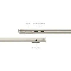 Apple MacBook Air M3 Serisi 13,6'' MRXT3 2024 8GB Ram 256GB SSD, Starlight