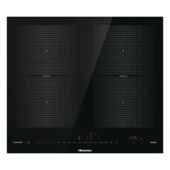 HISENSE I6456CB 4 GÖZLÜ 60 CM CAM İNDÜKSİYON ANKASTRE OCAK SİYAH