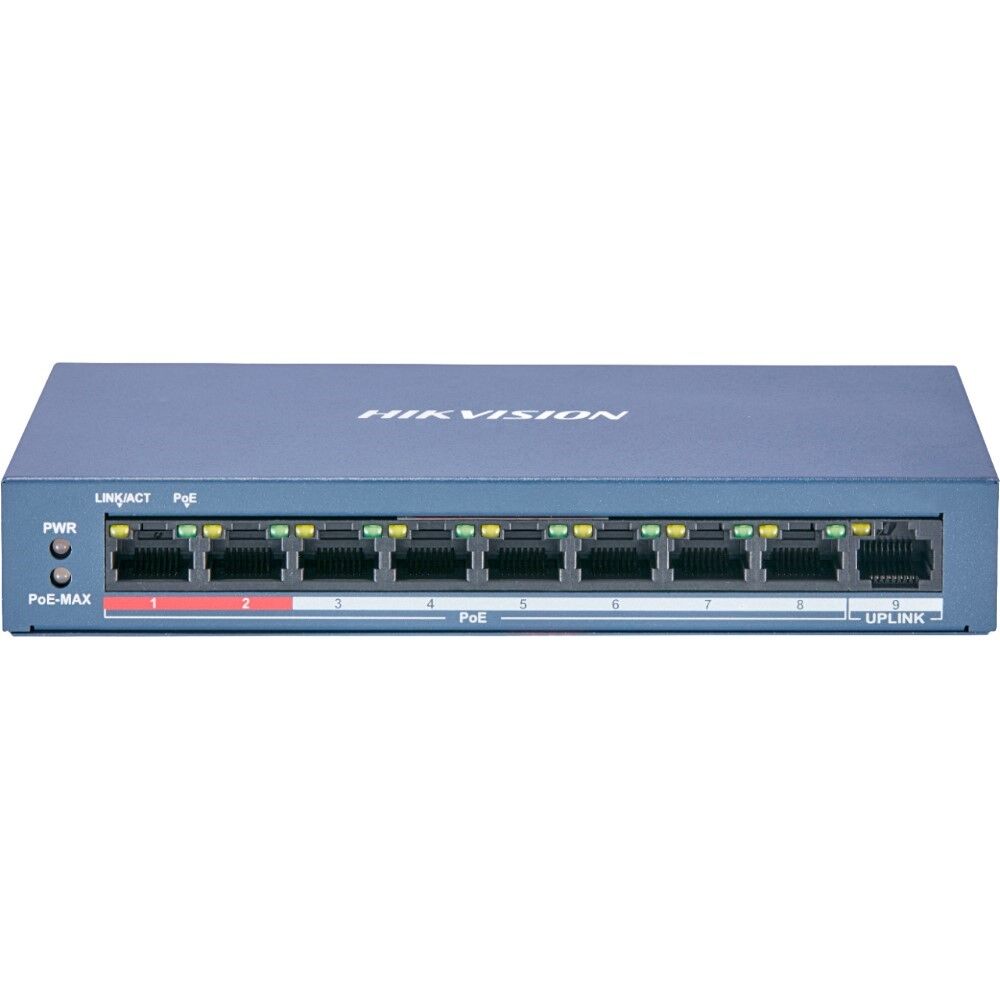 Hikvision DS-3E0109P-E/M 8 Port 10/100 Mbps POE Switch
