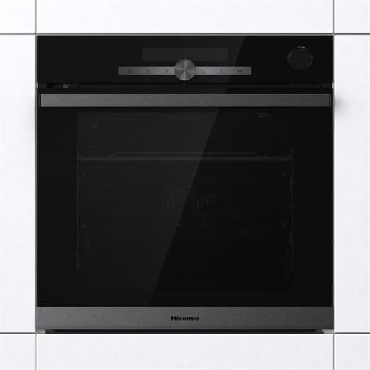 HISENSE BSA66334PG 77 LT. BUHAR DESTEKLİ ANKASTRE CAM FIRIN SİYAH