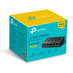 TP-Link Serisi LS1005G 5 Port 10/100/1000Mbps Desktop Switch