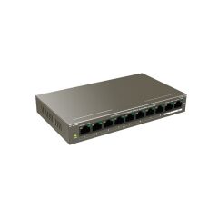 IP-Com F1110P-8-102W 8 Port 10/100 + 2X Gigabit Uplink 102W 250 Metre Poe Switch