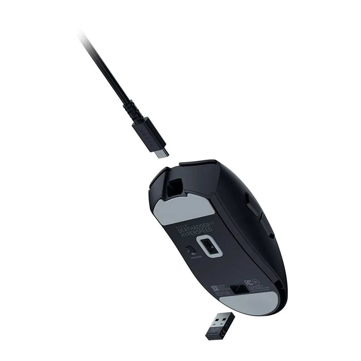 Razer DeathAdder V3 Hyperspeed 26000 DPI 8 Tuş Optik Kablosuz Oyuncu Mouse, Siyah
