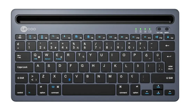 LECOO BK100 BLUETOOTH KABLOSUZ USB KLAVYE SİYAH