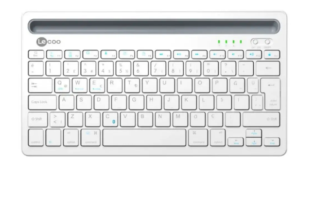 LECOO BK100 BLUETOOTH KABLOSUZ USB KLAVYE BEYAZ
