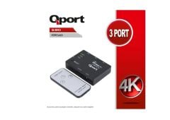 QPORT 3-PORT 3-IN 1-OUTPUT HDMI SWITCH
