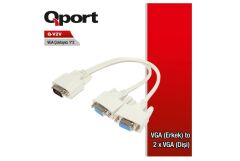 QPORT (Q-V2V) VGA COKLAYICI KABLO