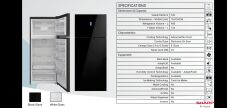 SHARP SJTA34IEBGEEU 524 Litre Advanced Siyah Cam NoFrost Buzdolabı