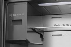 HISENSE RQ760N4SBFE 584 LT. 4 KAPILI GARDIROP TİPİ NO FROST SU ve BUZ HAZNELİ BUZDOLABI SİYAH