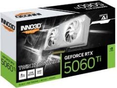 Inno3D RTX5060Ti 8GB Twin X2 OC White 128Bit GDDR7 3xDP, HDMI