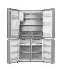 HISENSE RQ760N4SASE 584 LT. 4 KAPILI GARDROP TİPİ NO FROST SU ve BUZ HAZNELİ BUZDOLABI INOX