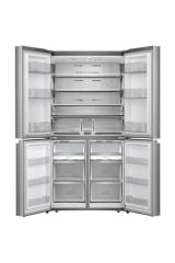 HISENSE RQ758N4SBSE 609 LT. 4 KAPILI GARDIROP TİPİ NO FROST İNOX BUZDOLABI