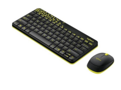 LOGITECH MK240 SİYAH-SARI WRL K+M SET