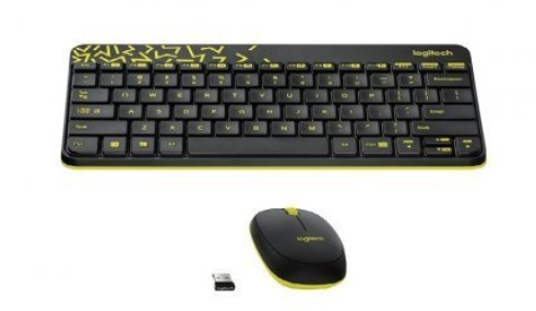 LOGITECH MK240 SİYAH-SARI WRL K+M SET