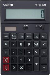Canon AS-1200 12 Hane Masaüstü Hesap Makinesi, Siyah