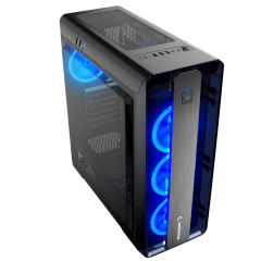 Rampage Prestige Rainbow Fanlı Mid Tower Siyah Oyuncu Kasası
