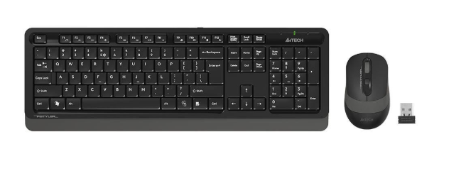 A4 Tech FG1010 Q Kablosuz MM Klavye Mouse Gri