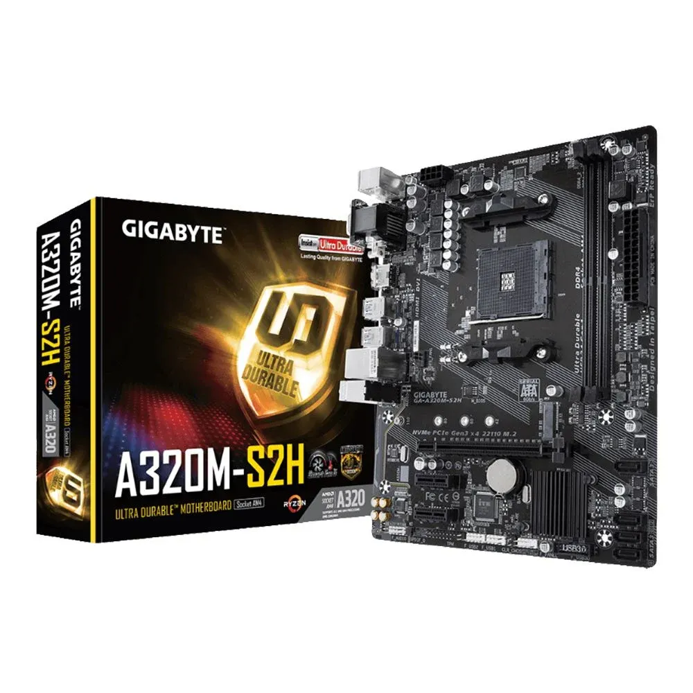 Gigabyte GA-A320M-S2H Amd AM4 DDR4 Micro ATX Anakart