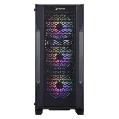 GamePower Savagis 550W 80+ Bronze ATX 4*ARGB Fan Temperli Cam Hub Siyah Gaming Kasa