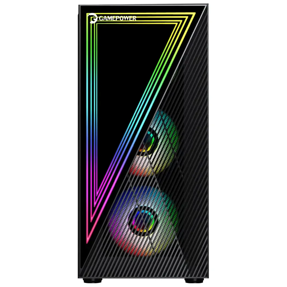 GamePower Ravadin ATX 3* ARGB Infinity Fan Gaming RGB Kasa 550W 80+ Bronze Dahili PSU