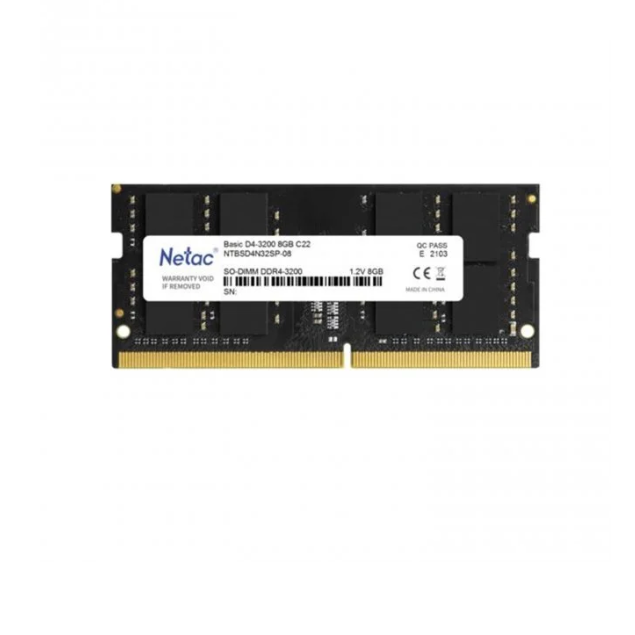 NETAC BASIC 8GB 3200MHZ DDR4 NOTEBOOK RAM