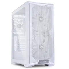 Lian Li Lancool 215 Snow RGB Mid-Tower E-ATX Gaming Oyuncu Kasası, Beyaz