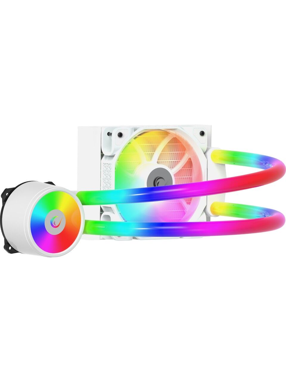 Rampage ICEBLADE C4 Beyaz Ledli Tüplü 120mm Sıvı Soğutmalı CPU Fan