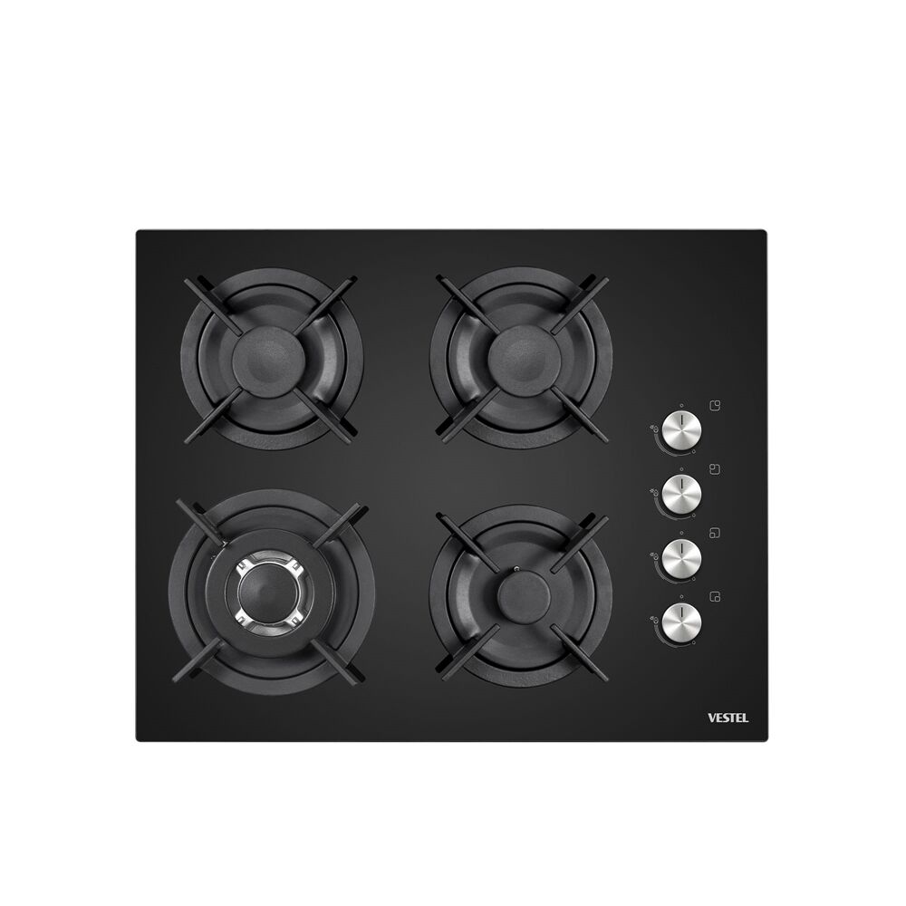 VESTEL AOB-6104W ANKASTRE CAM OCAK SİYAH