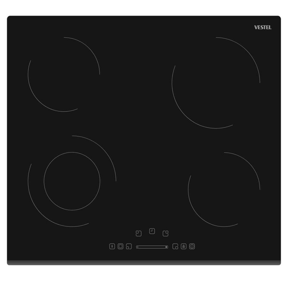 VESTEL AOB-6320 VİTROSERAMİK ANKASTRE OCAK SİYAH