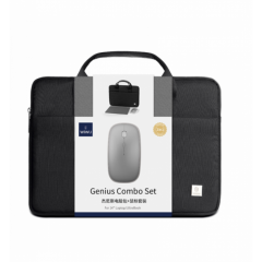 Wiwu Genius Serisi Mouse ve Mouse Pad Hediyeli 15.6 Notebook Çantası, Siyah