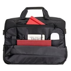PLM Tilya Siyah 13-14'' Suni Deri Kumaş Notebook Çantası