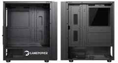 GamePower Ravadin ATX 3* ARGB Infinity Fan Temper Cam Gaming RGB Kontrolcüsü Siyah Kasa