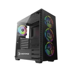 GamePower Horizon Gaming MESH 4*120mm RGB Fan Mesh Kasa RGB Kontrolcü ve Uzaktan Kumanda