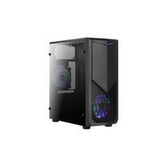 Aerocool AE TMHWK A400 400W Akrilik Panel Led Fanlı Midi Tower Siyah ATX Kasa