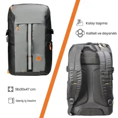 Npo Adventure Sport 16'' Laptop Sırt Çantası, Turuncu