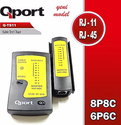 QPORT Q-TS11 KABLO TEST CİHAZI