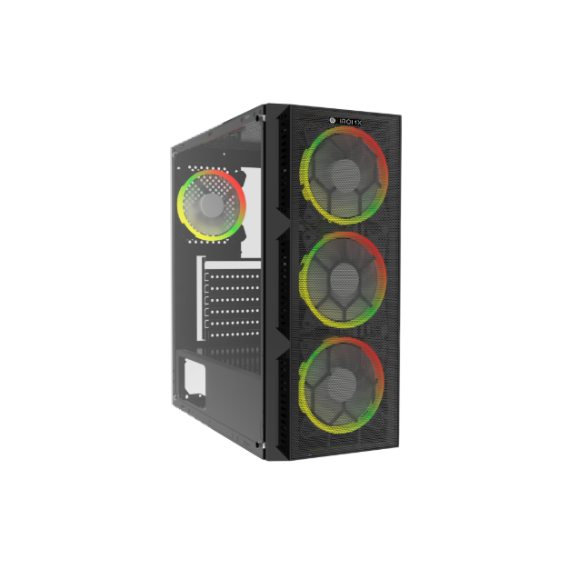 IROMX SPACE BTX-65G 650W 80+ 4x RAINBOW FIXED LED FAN ATX 2xUSB3.0 SİYAH KASA
