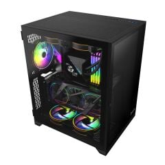 Gamepower Warcry Compact 3 Led Fanlı 650W ATX Siyah Oyuncu Kasası